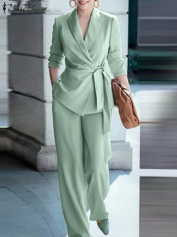 Winter Clothing Work - ZANZEA Şık Ofis Bayan Blazer Takım
