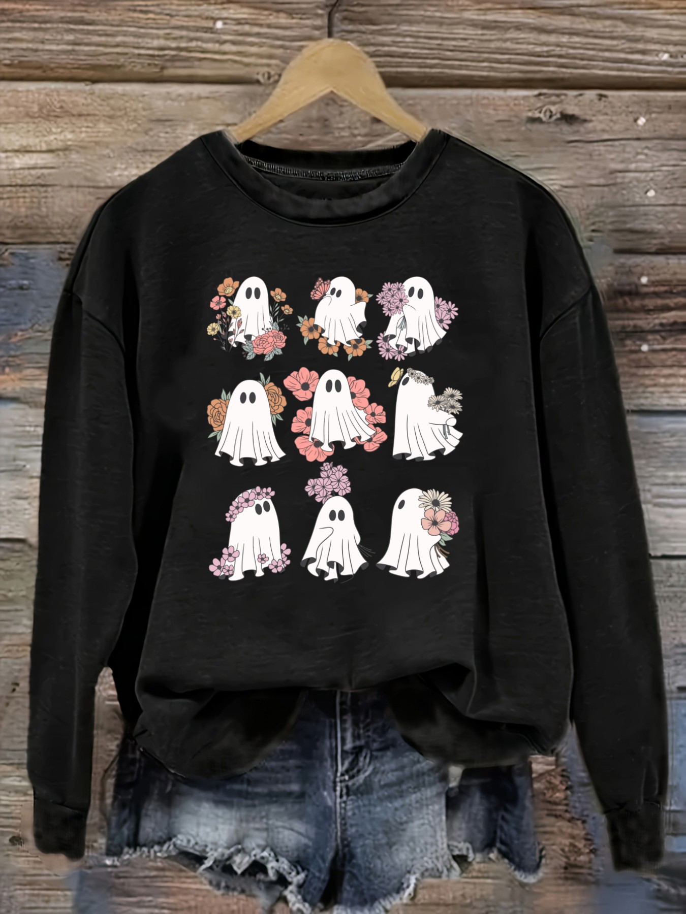 Winter Clothing Patterns - Kadın Günlük Uzun Kollu Bisiklet Yaka