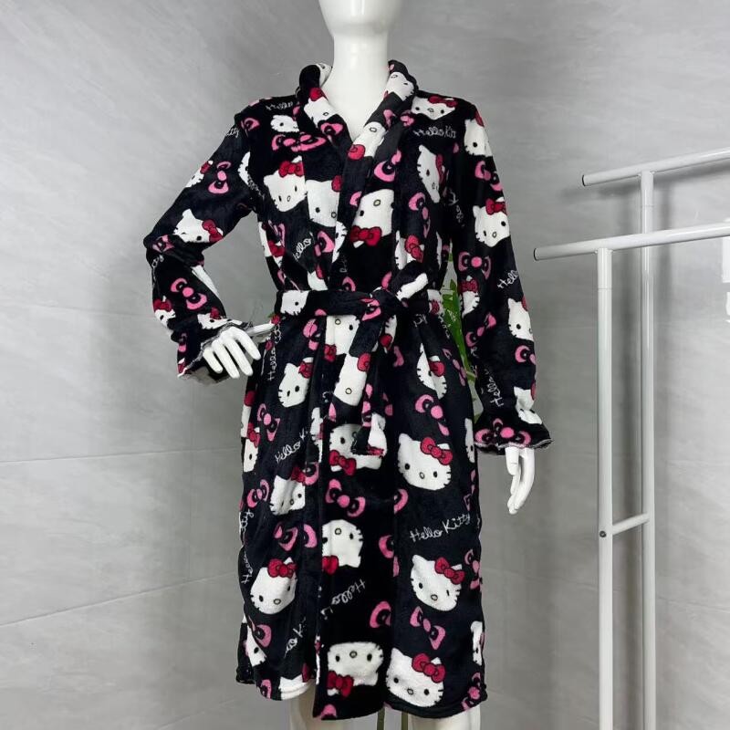 Winter Clothing Gear - Gecelik Hello Kitty Yeni Sonbahar Kış