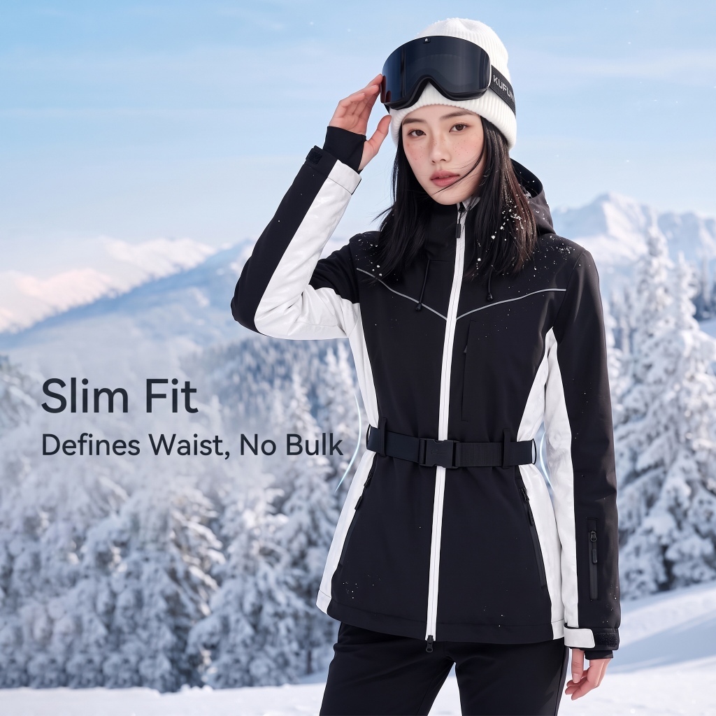 Ski Pants Waterproof - KUFUN Kayak Giyim 3L Polyester Dolgulu