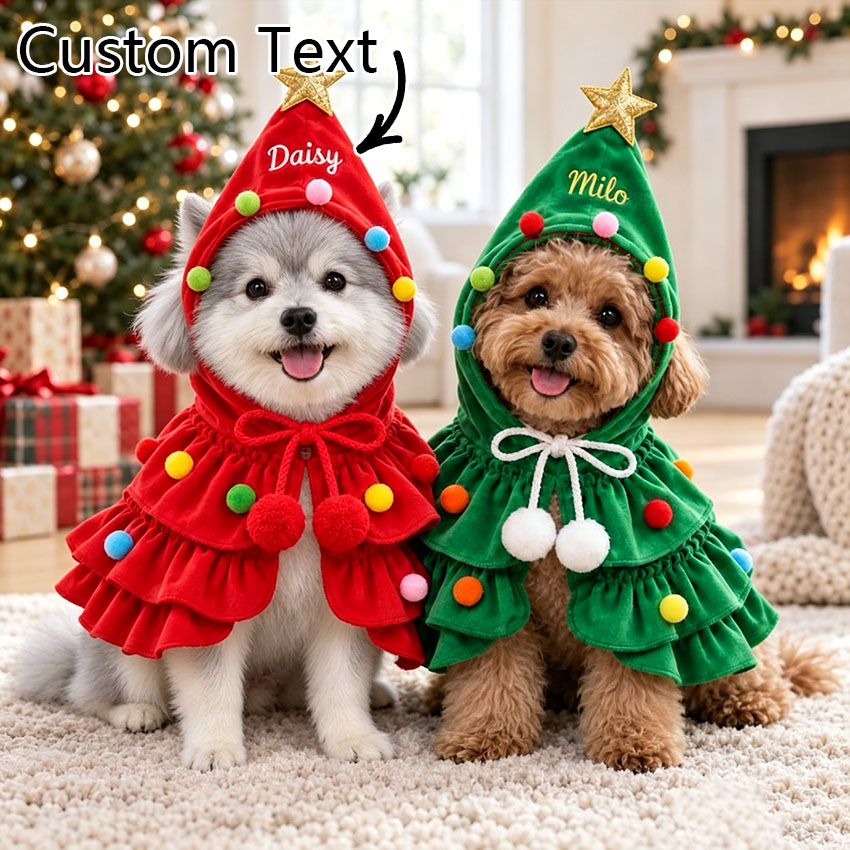 Winter Clothing Options - Kişiye Özel Evcil Hayvan Noel Şalı,