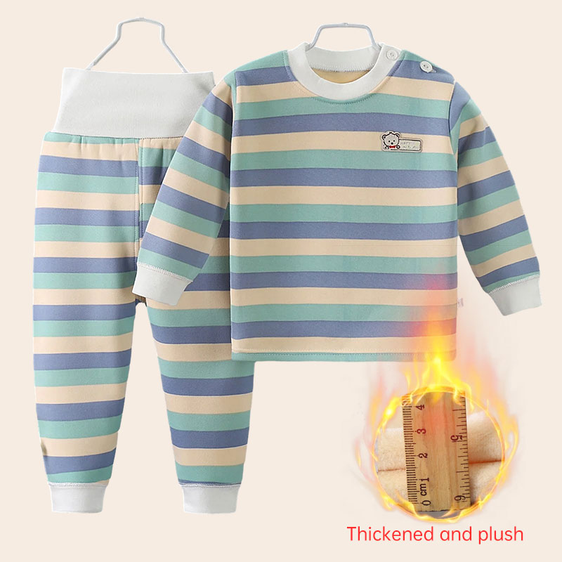 Winter Clothing For Toddlers - Kalınlaşmak Sıcak Peluş Çocuk Setleri Çocuk