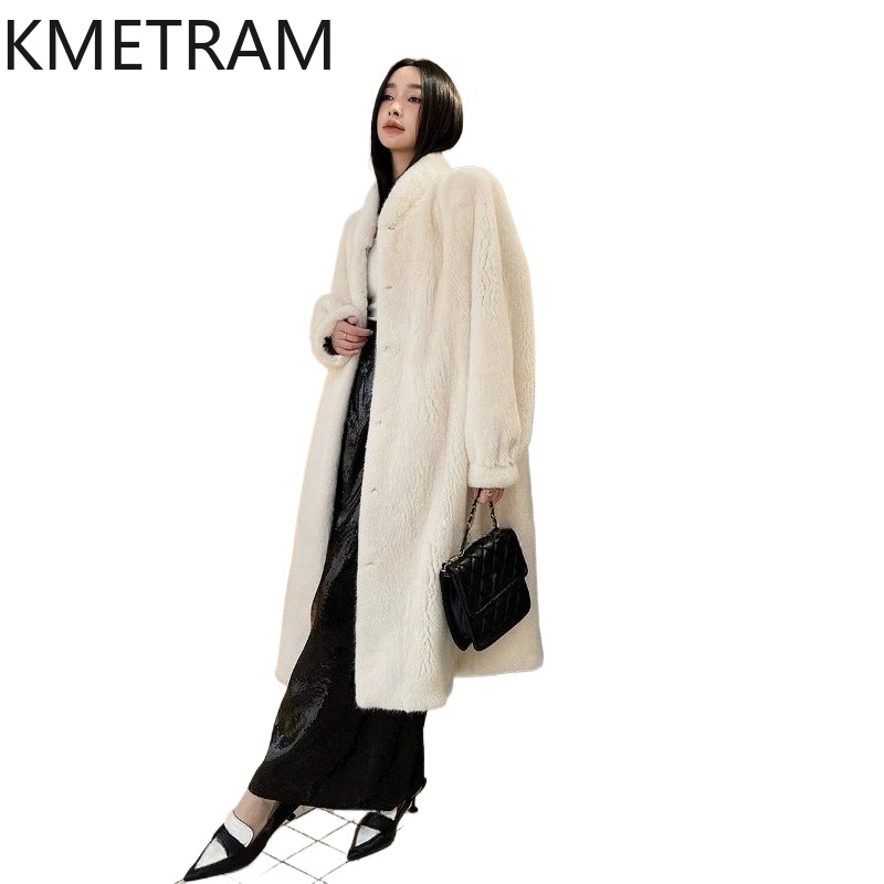 Winter Clothing Label - KMETRAM Gerçek Mor Etiketli Kadife Vizon