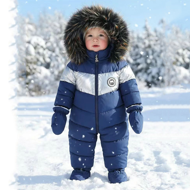 Winter Clothing For Toddlers - Kış Yenidoğan Bebek Romper Eldiven Ile