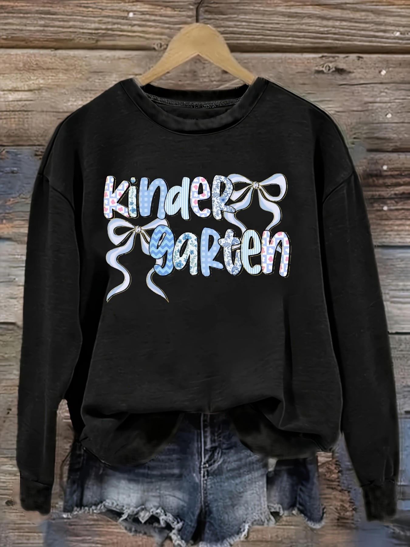 Winter Clothing Patterns - Kadın Günlük Uzun Kollu Bisiklet Yaka