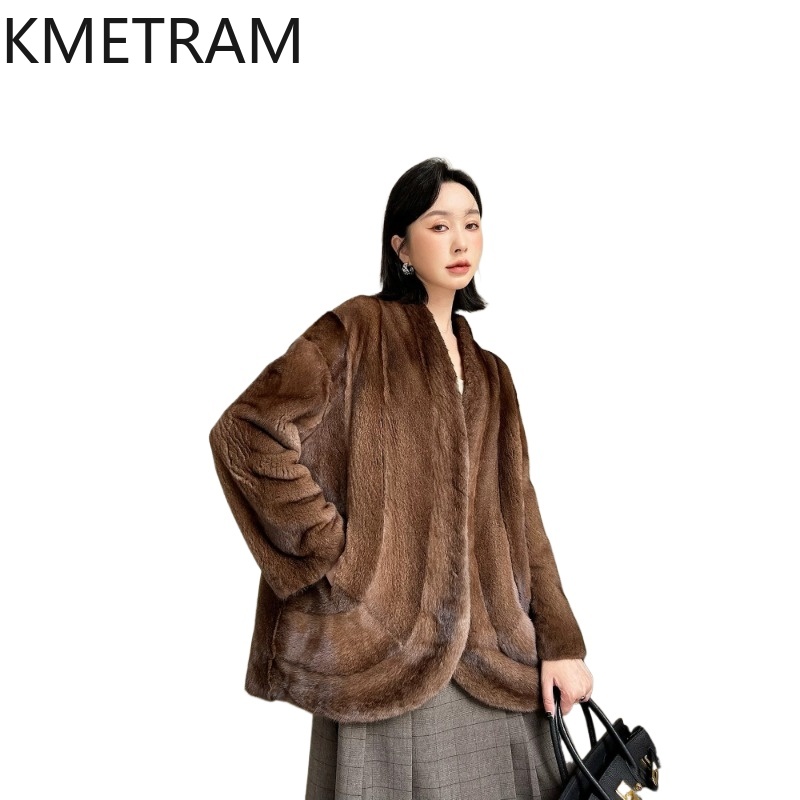 Winter Clothing Label - KMETRAM Gerçek Mor Etiketli Kaliteli Vizon
