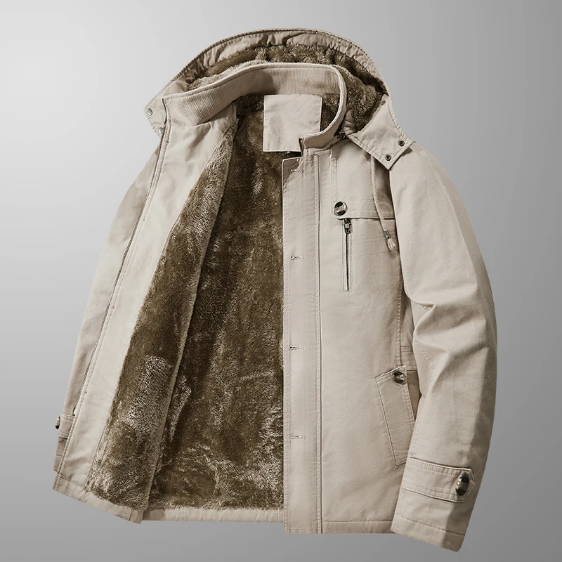 Kaliteli Erkek Çok Cepli Kapüş - Quality Winter Clothing Bomber Jacket incelemesi ve fiyatı