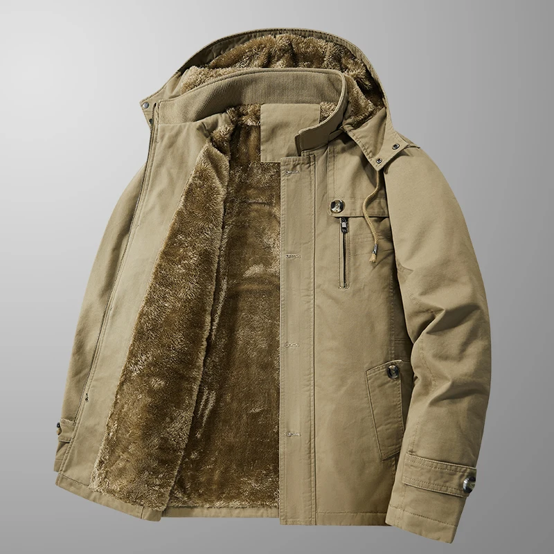Kaliteli Erkek Çok Cepli Kapüş - Quality Winter Clothing Bomber Jacket incelemesi ve fiyatı