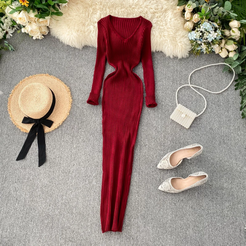 Yeni kadın sonbahar örme elbis - Winter Clothing H&M incelemesi ve fiyatı