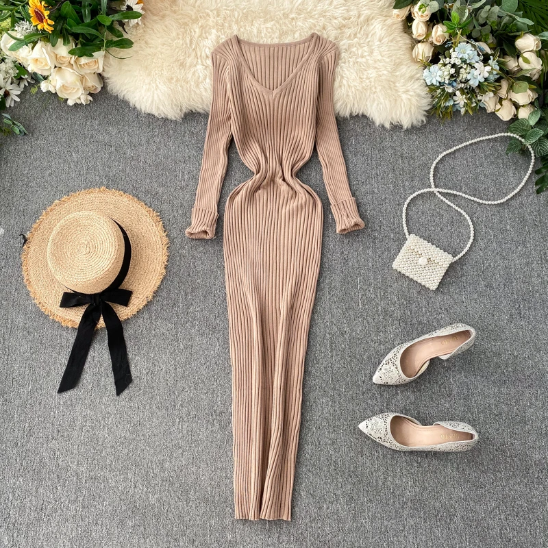 Yeni kadın sonbahar örme elbis - Winter Clothing H&M incelemesi ve fiyatı